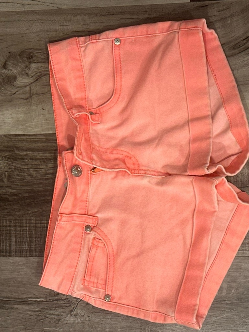 dELiA*s Coral Pink Jean Shorts